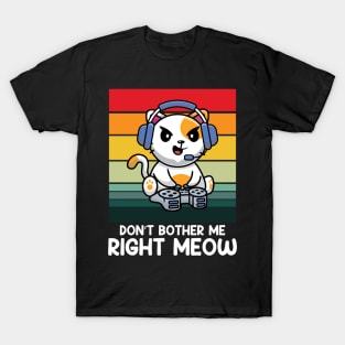 Don't Bother Me Right Meow T-Shirt